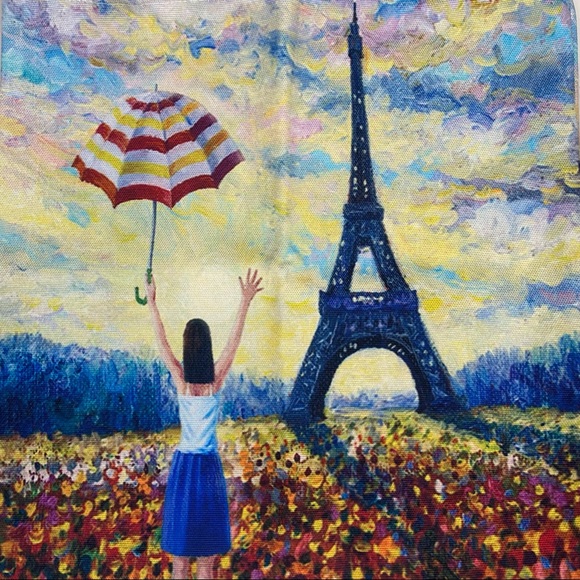 Eco-Friendly Eiffel Tower Paris Folding Tote Bag - Picture 8 of 16